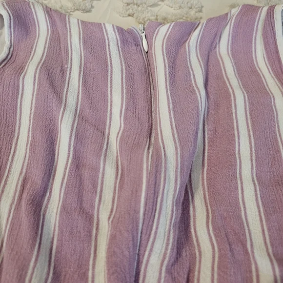 Lulus Striped Button-Front Maxi Dress in Lavender/Pink and White - Picture 11 of 15
